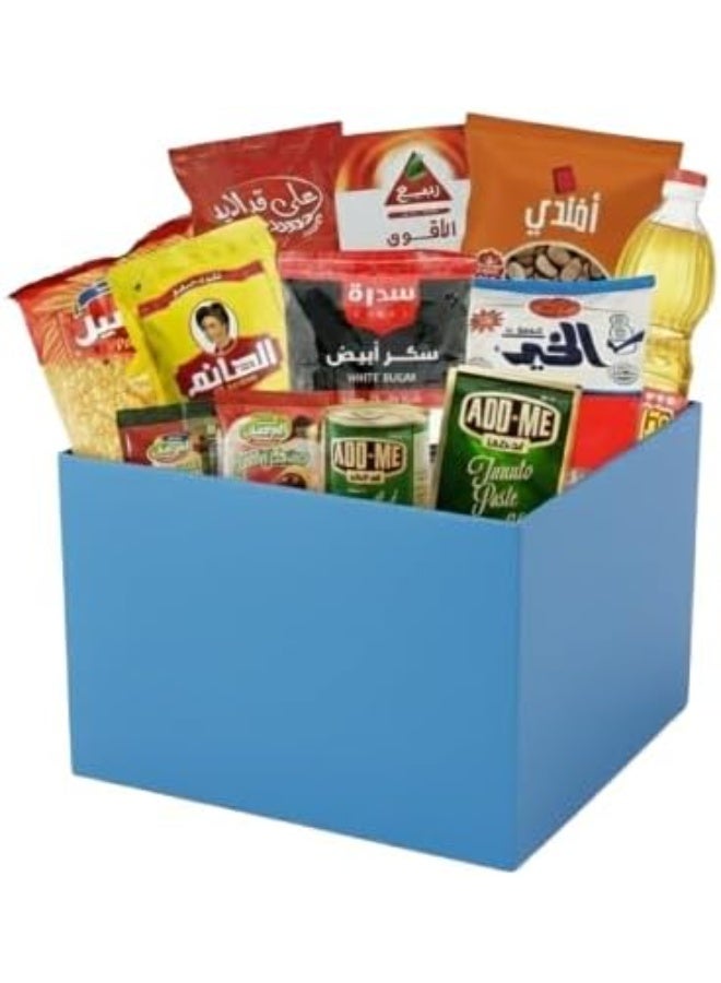 كرتونة رمضان شهر الإحسان – 7.5 كيلو – كل ما تحتاجه الأسرة في الشهر الكريم